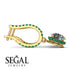 Diamond Dangle Earrings With Hidden Halo - Adaline No. 16 image 2