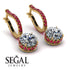Diamond Dangle Earrings With Hidden Halo - Adaline No. 46 image 3