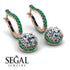 Diamond Dangle Earrings With Hidden Halo - Adaline No. 17 image 3