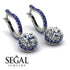 Diamond Dangle Earrings With Hidden Halo - Adaline No. 63 image 3
