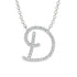 Diamond Gold Letter Necklace - D