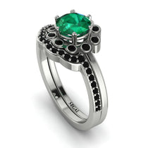 0.8 Carat Emerald Halo Bridal Set - Pamela No. 36 image 1