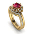 0.8 Carat Ruby Halo Bridal Set - Pamela No. 10 image 1