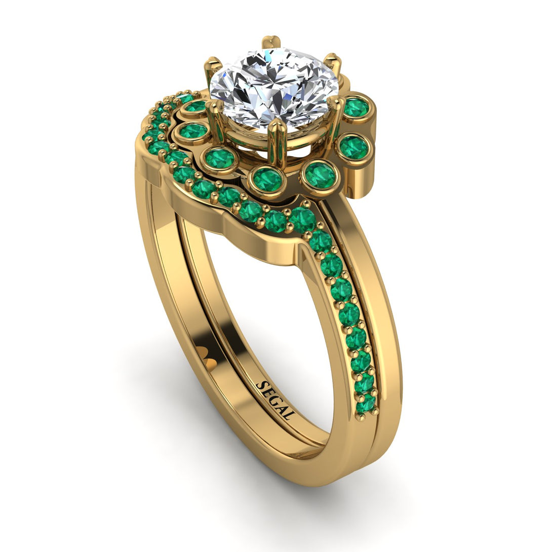 0.8 Carat Diamond Halo Bridal Set - Pamela No. 16