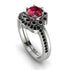0.8 Carat Ruby Halo Bridal Set - Pamela No. 42 image 1