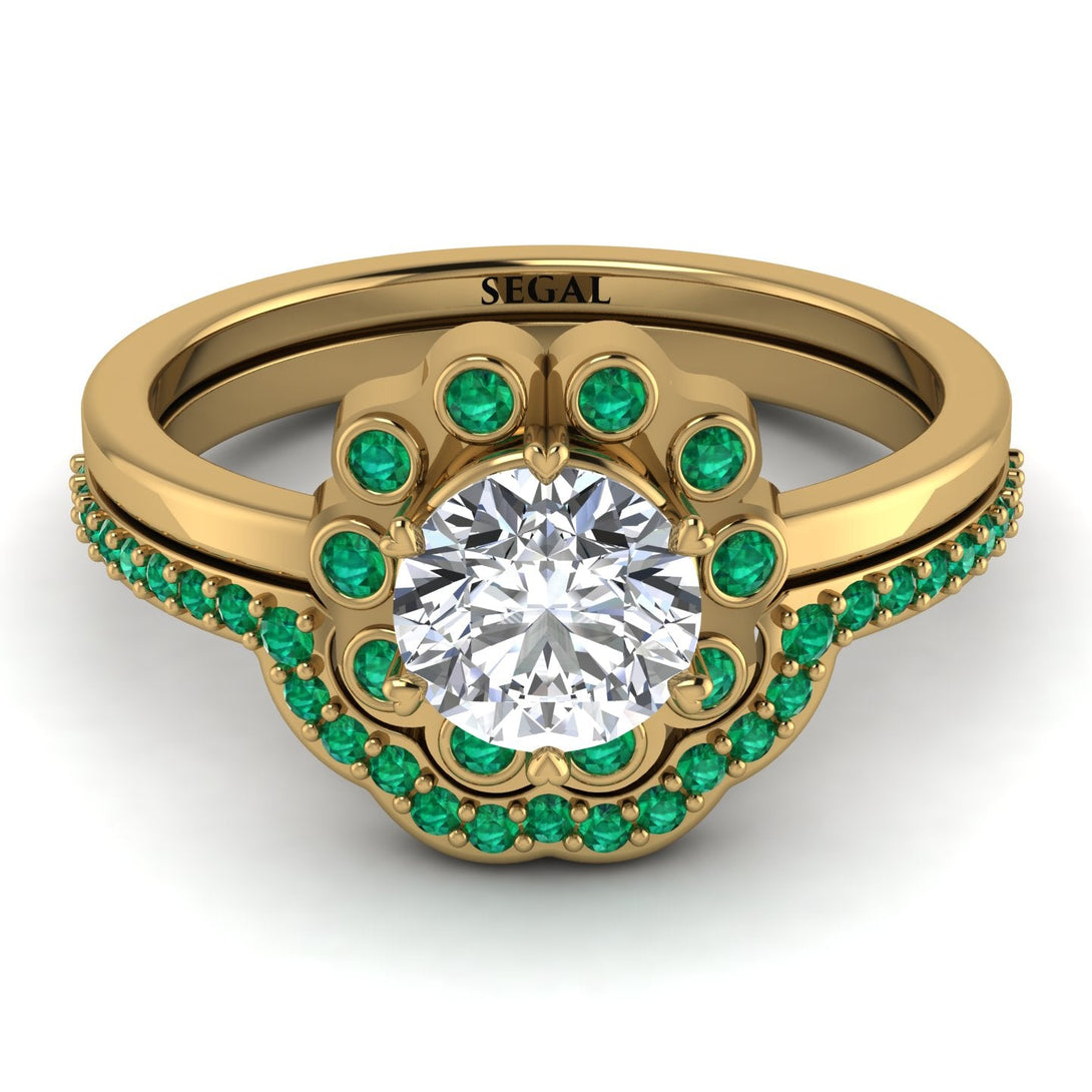 0.8 Carat Diamond Halo Bridal Set - Pamela No. 16