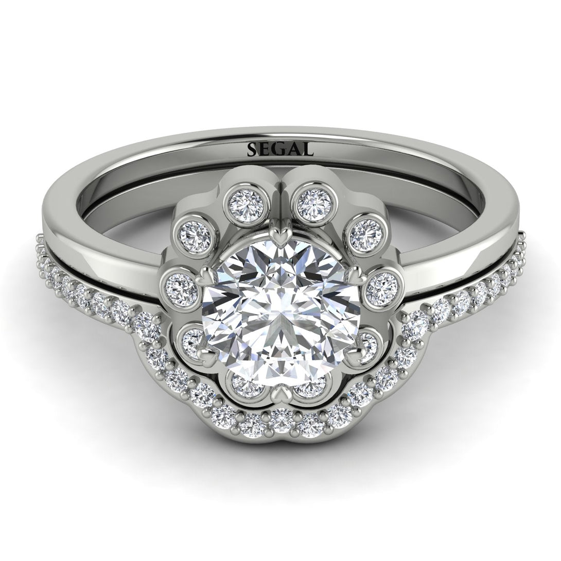0.8 Carat Diamond Halo Bridal Set - Pamela No. 3
