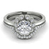 0.8 Carat Diamond Halo Bridal Set - Pamela No. 3 image 2