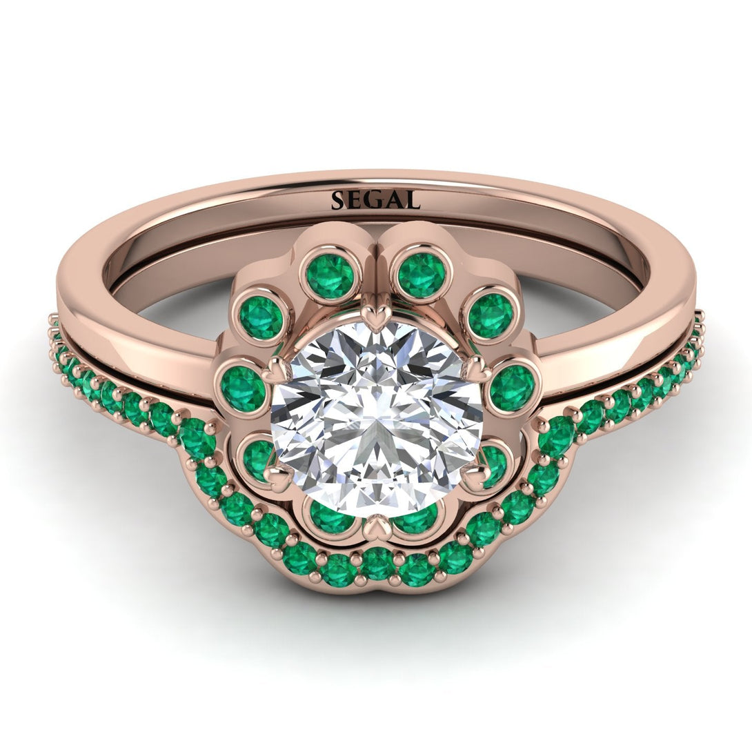 0.8 Carat Diamond Halo Bridal Set - Pamela No. 17