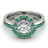 0.8 Carat Diamond Halo Bridal Set - Pamela No. 18