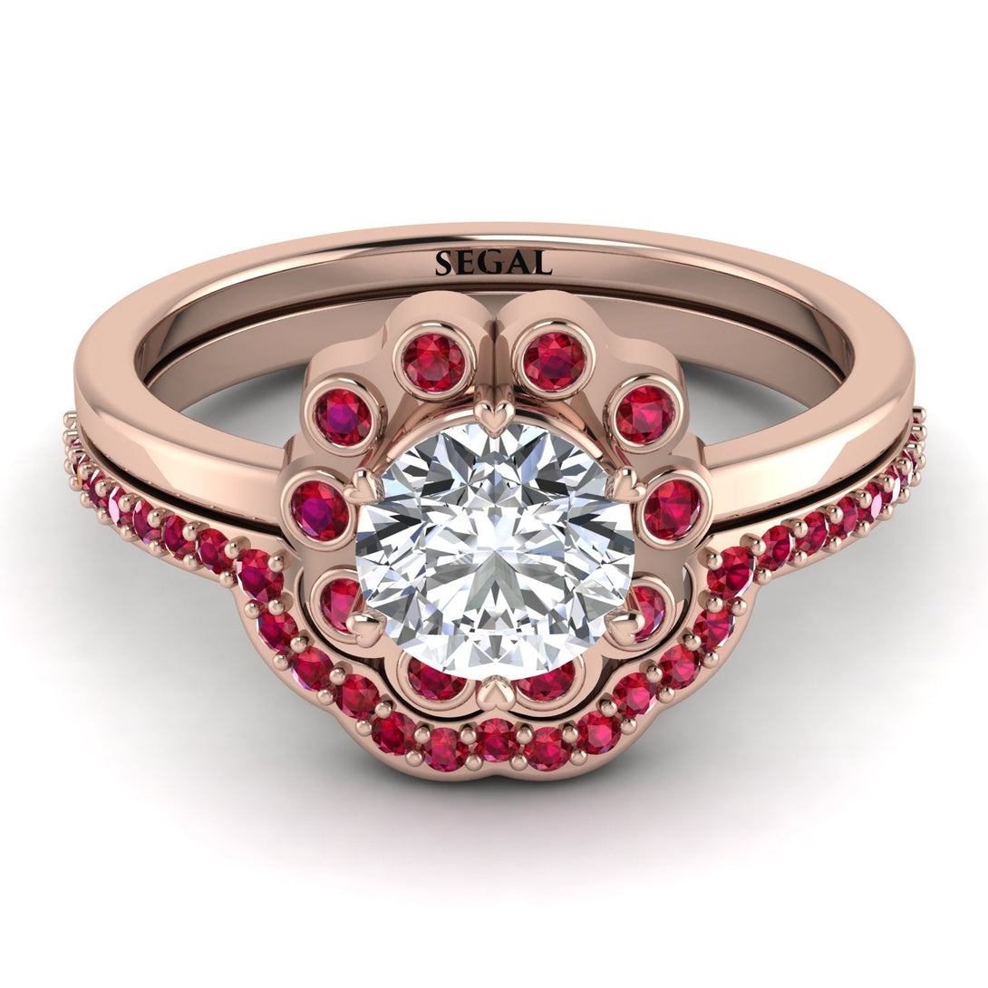 0.8 Carat Diamond Halo Bridal Set - Pamela No. 47