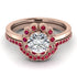 0.8 Carat Diamond Halo Bridal Set - Pamela No. 47 image 2