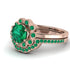 0.8 Carat Emerald Halo Bridal Set - Pamela No. 20 image 3