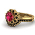 0.8 Carat Ruby Halo Bridal Set - Pamela No. 40 image 3