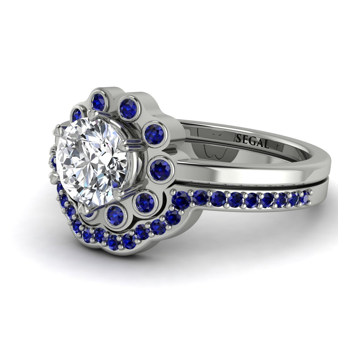 0.8 Carat Diamond Halo Bridal Set - Pamela No. 63