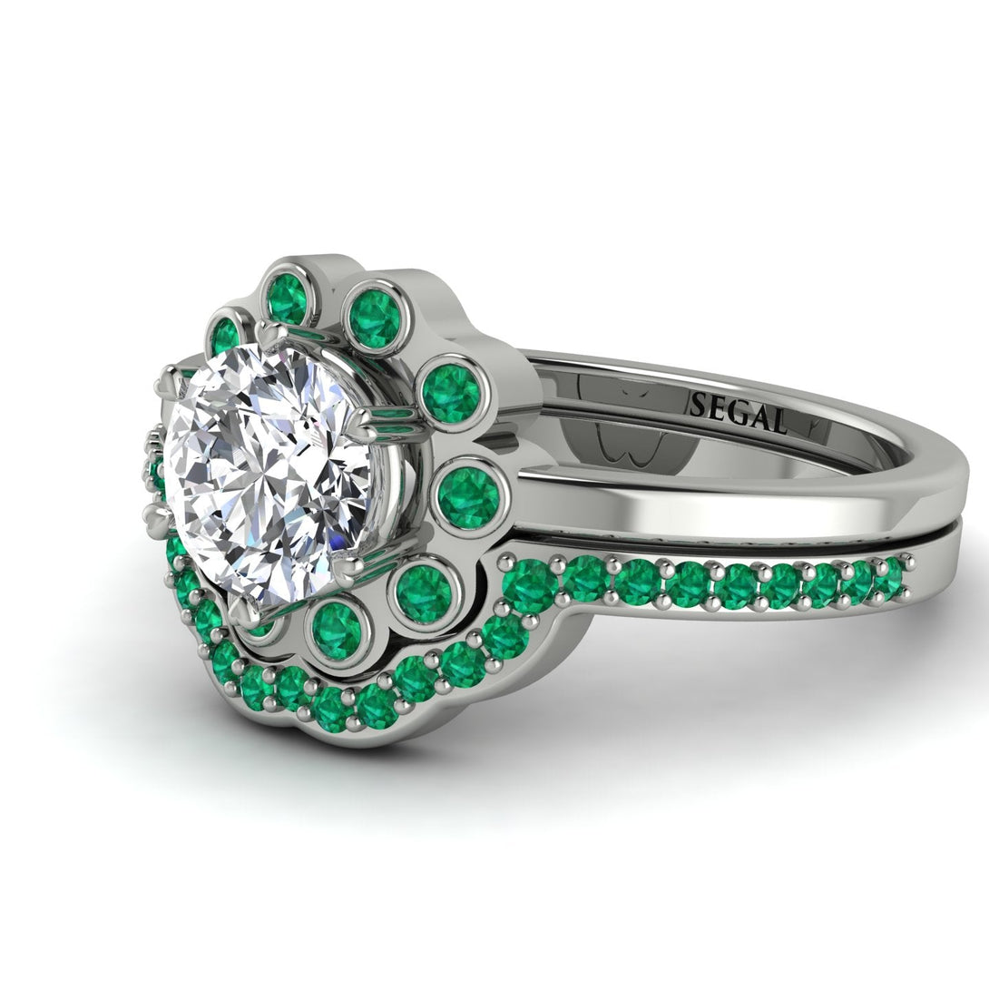 0.8 Carat Diamond Halo Bridal Set - Pamela No. 18