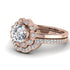 0.8 Carat Diamond Halo Bridal Set - Pamela No. 2