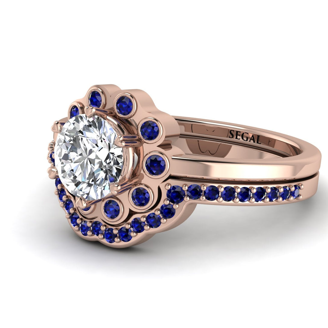 0.8 Carat Diamond Halo Bridal Set - Pamela No. 62