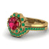 0.8 Carat Ruby Halo Bridal Set - Pamela No. 25 image 3