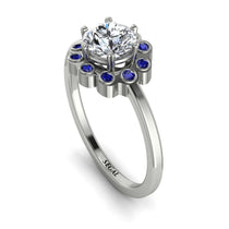 0.8 Carat Diamond Halo Engagement Ring - Pamela No. 63 image 1