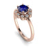 0.8 Carat Sapphire Halo Engagement Ring - Pamela No. 14 image 1