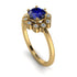 0.8 Carat Sapphire Halo Engagement Ring - Pamela No. 13 image 1