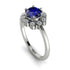 0.8 Carat Sapphire Halo Engagement Ring - Pamela No. 15