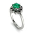 0.8 Carat Emerald Halo Engagement Ring - Pamela No. 36 image 1