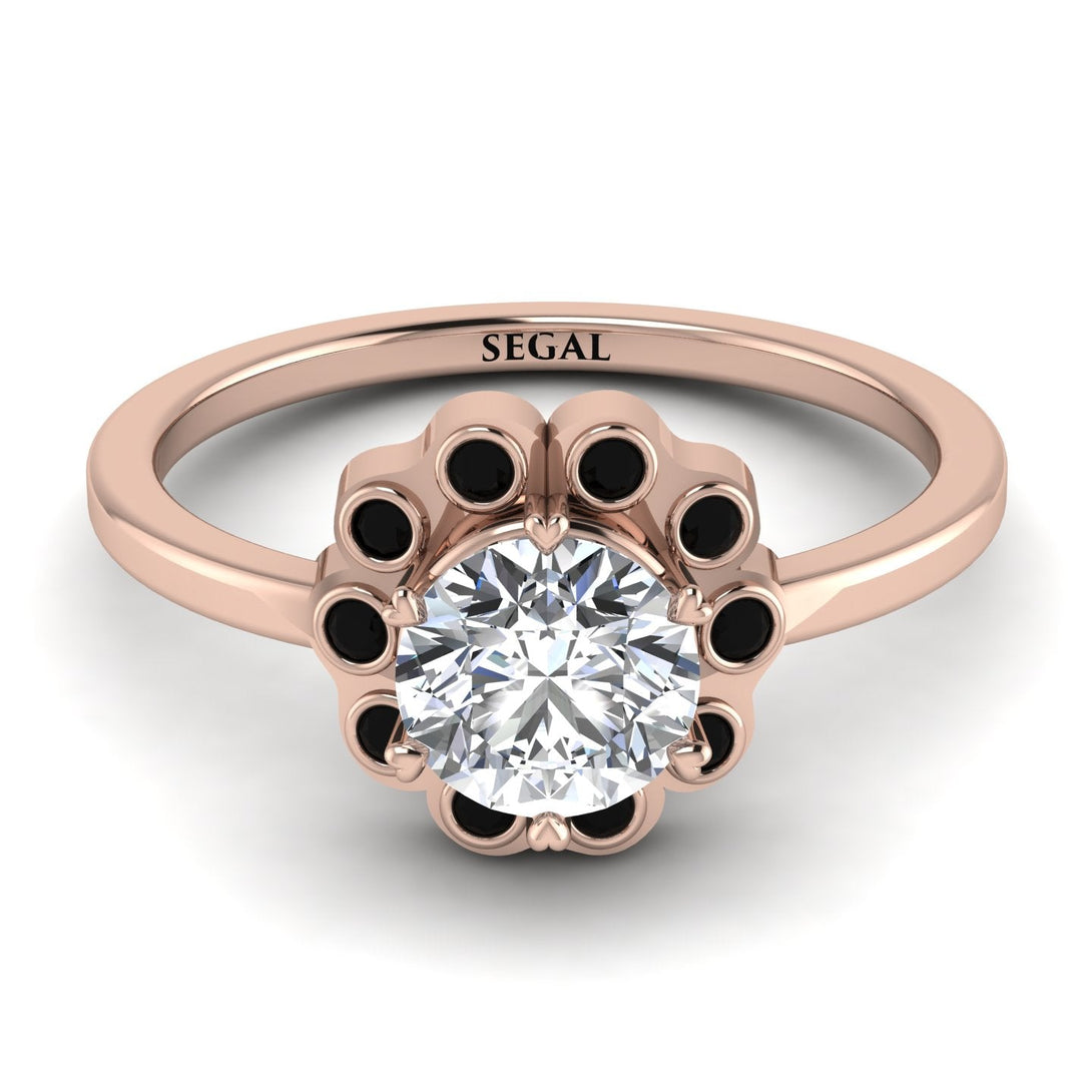 0.8 Carat Diamond Halo Engagement Ring - Pamela No. 32