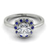 0.8 Carat Diamond Halo Engagement Ring - Pamela No. 63 image 2