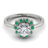 0.8 Carat Diamond Halo Engagement Ring - Pamela No. 18 image 2