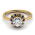 0.8 Carat Diamond Halo Engagement Ring - Pamela No. 61