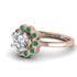 0.8 Carat Diamond Halo Engagement Ring - Pamela No. 17 image 3