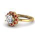 0.8 Carat Diamond Halo Engagement Ring - Pamela No. 46