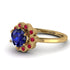 0.8 Carat Sapphire Halo Engagement Ring - Pamela No. 58 image 3