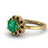 0.8 Carat Emerald Halo Engagement Ring - Pamela No. 34 image 3