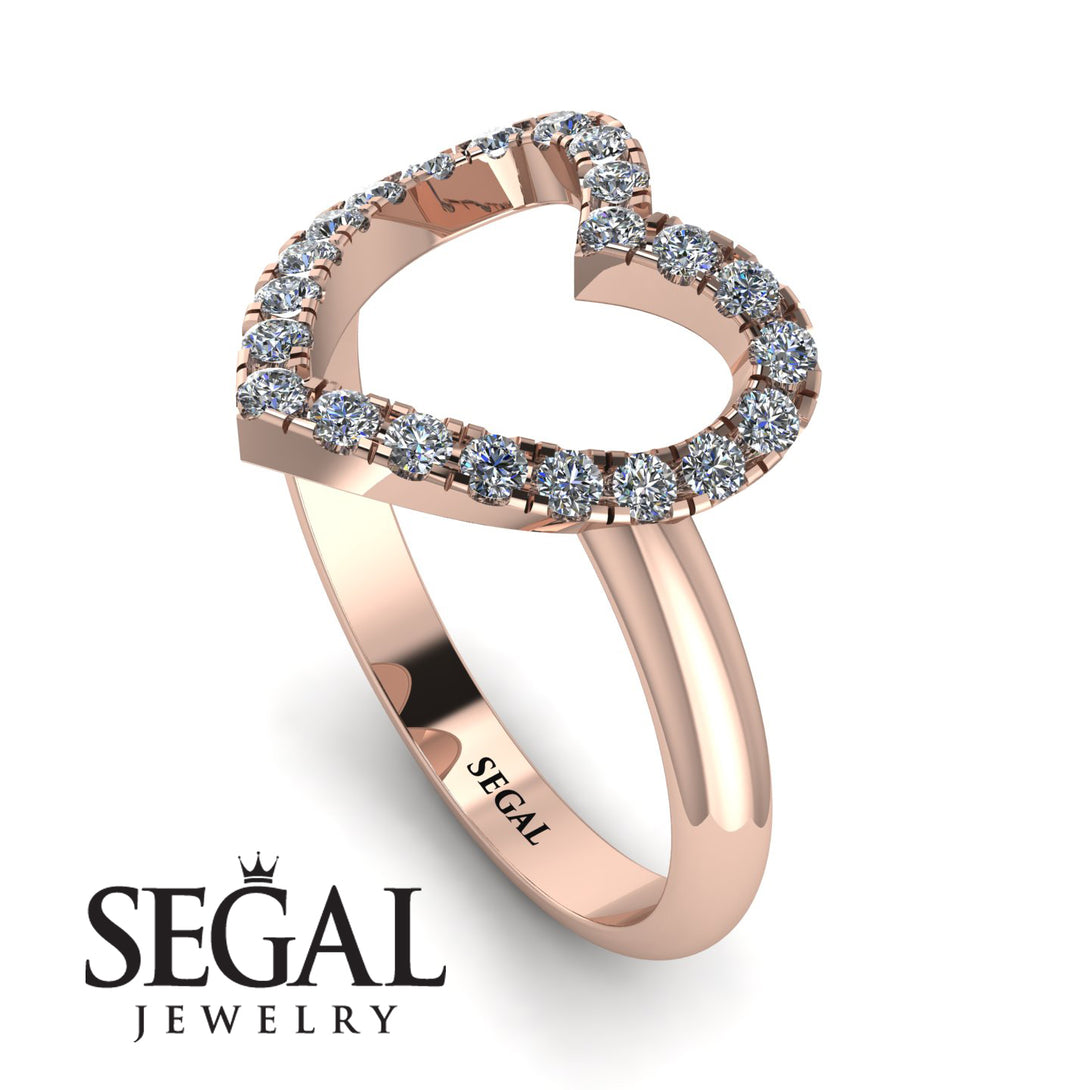 Diamond Heart Ring - Lia No. 2