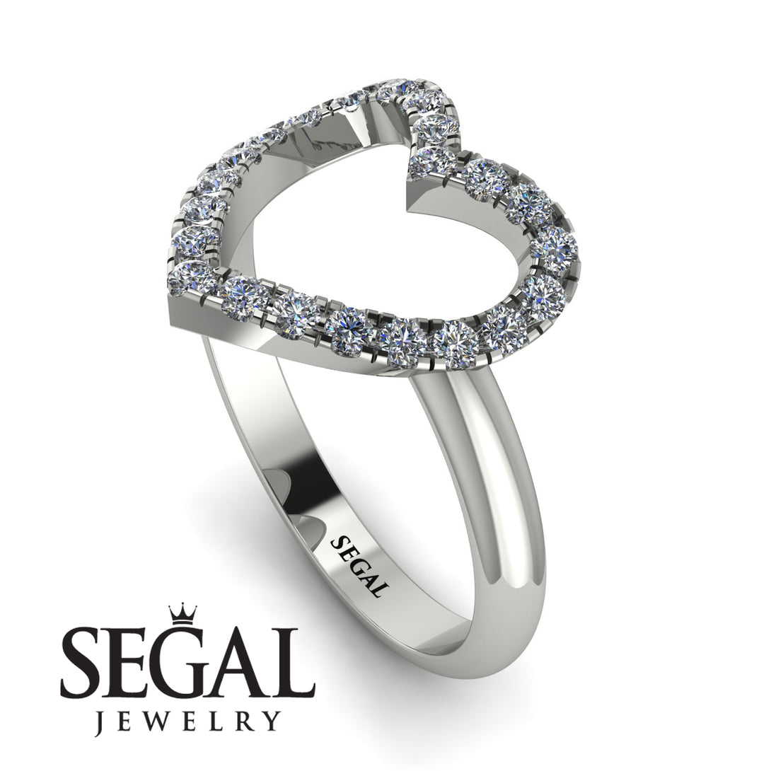 Diamond Heart Ring - Lia No. 3