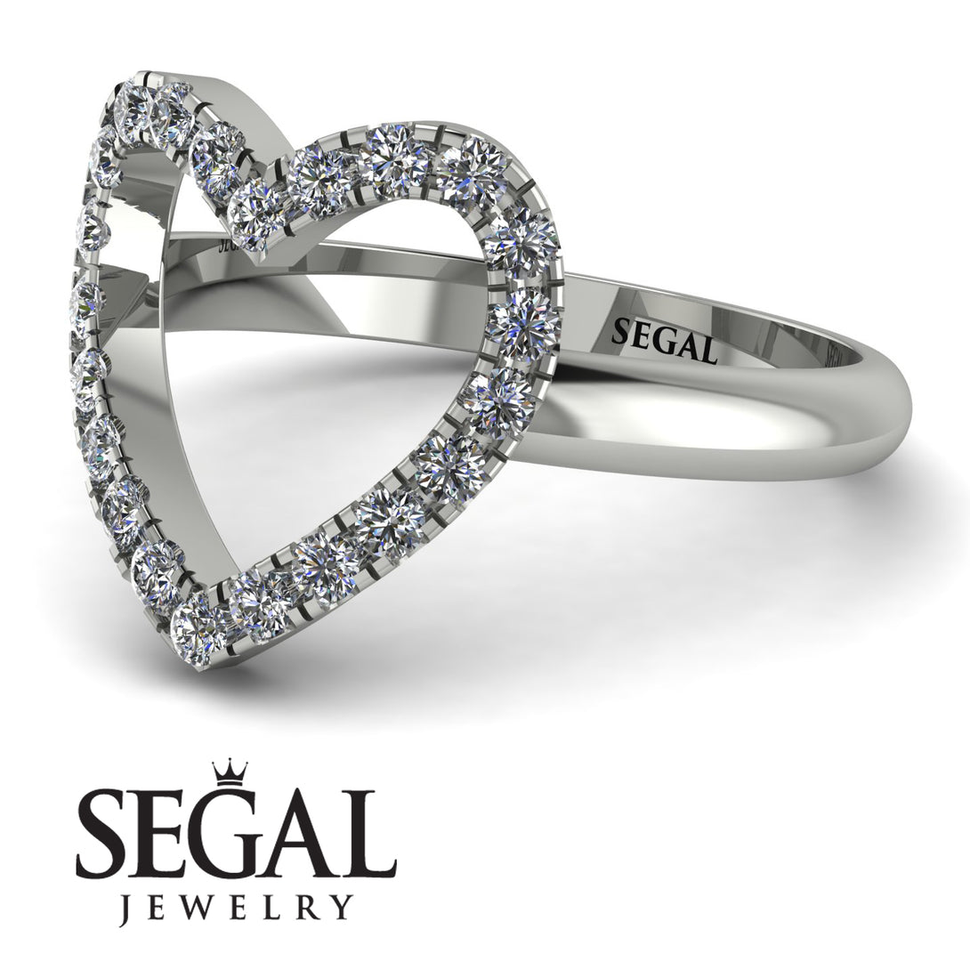 Diamond Heart Ring - Lia No. 3