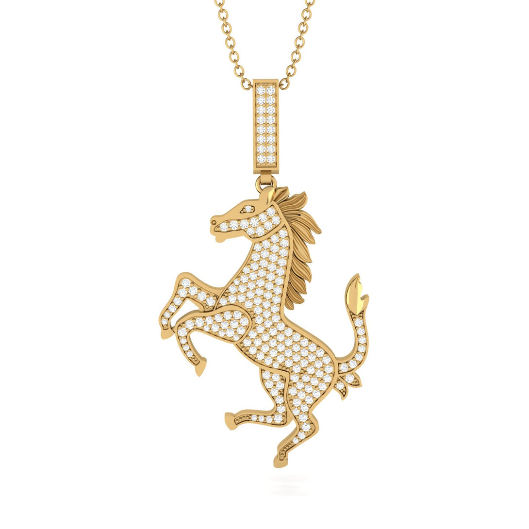 Diamond Horse Necklace - Douglas No. 1