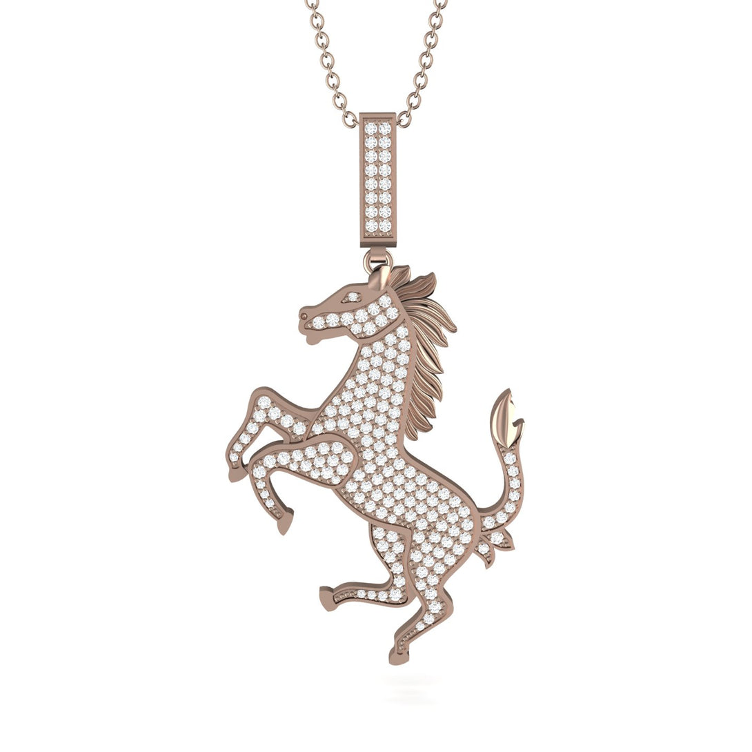 Diamond Horse Necklace - Douglas No. 2