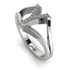 White Diamond Initial Y Ring