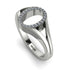White Diamond Initial O Ring