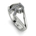 White Diamond Initial R Ring