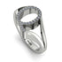 White Diamond Initial Q Ring