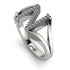 White Diamond Initial N Ring