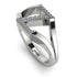 White Diamond Initial Z Ring