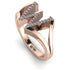 White Diamond Initial W Ring