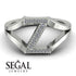 White Diamond Initial Z Ring