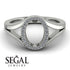 White Diamond Initial O Ring